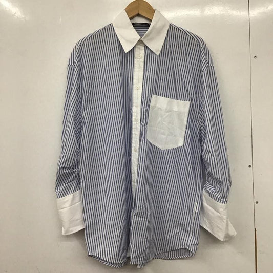 ザラ ZARA シャツ、ブラウス 長袖 長袖シャツ ストライプシャツ カラーシャツ XS ストライプ 白 / ホワイト / X 青 / ブルー /  レディース USED 古着 中古 10136462