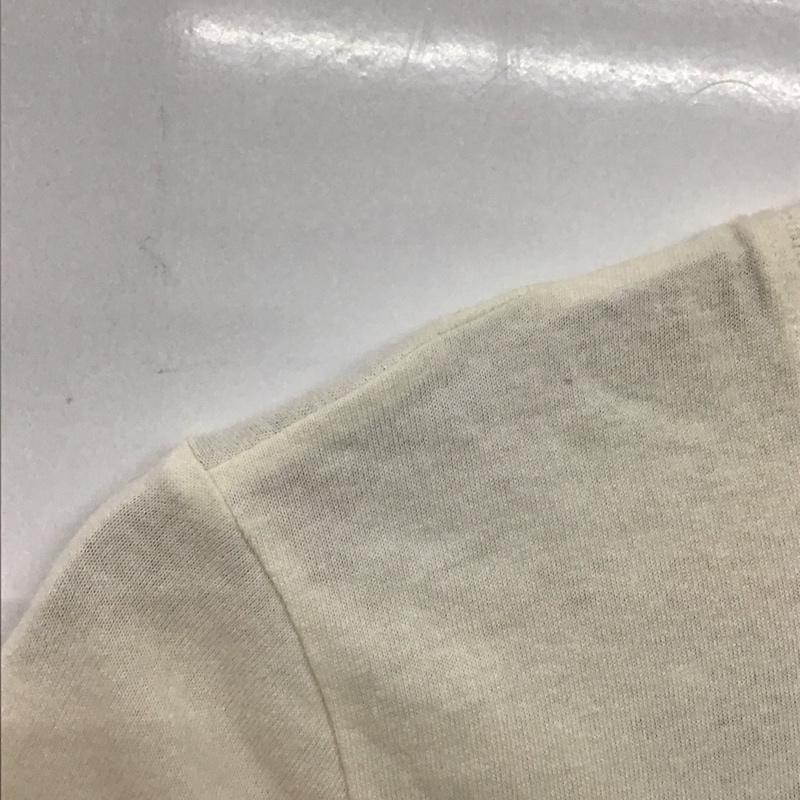 オフホワイト off white Tシャツ 半袖 半袖カットソー 刺繍Tシャツ クルーネックカットソー XS ロゴ、文字 アイボリー / アイボリー /  メンズ USED 古着 中古 10150906