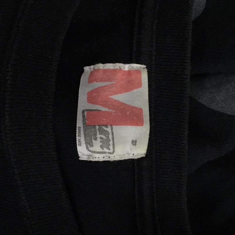 エムアンドエム M&M Tシャツ 長袖 ロンT クルーネック バックロゴ M ロゴ、文字 黒 / ブラック /  メンズ USED 古着 中古 10125807