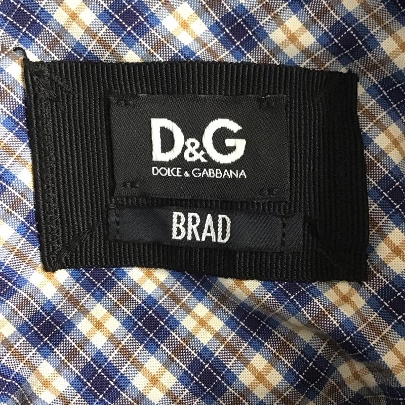 ドルチェアンドガッバーナ DOLCE&GABBANA シャツ、ブラウス 長袖 長袖シャツ チェックシャツ カラーシャツ ボタンダウンシャツ チェック マルチカラー / マルチカラー /  メンズ USED 古着 中古 10127742