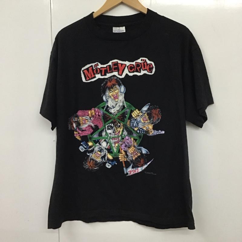 古着 USED Tシャツ 半袖 モトリー・クルー XL プリント 黒 / ブラック /  メンズ USED 古着 中古 10130884