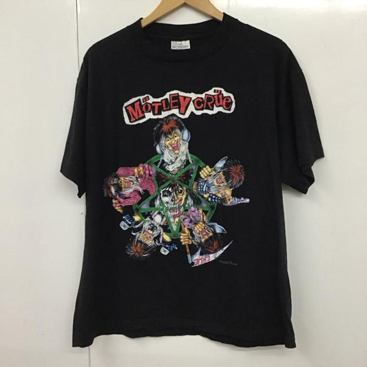 古着 USED Tシャツ 半袖 モトリー・クルー XL プリント 黒 / ブラック /  メンズ USED 古着 中古 10130884