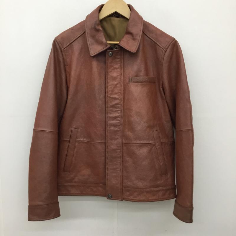 アヴィレックス AVIREX ジャケット、上着 レザージャケット L 無地 茶 / ブラウン /  メンズ USED 古着 中古 10139250