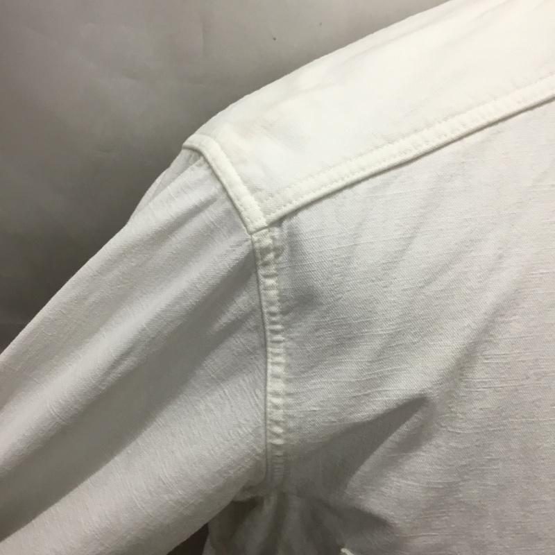 ジェラード JELADO シャツ、ブラウス 長袖 L 無地 白 / ホワイト /  メンズ USED 古着 中古 10114796