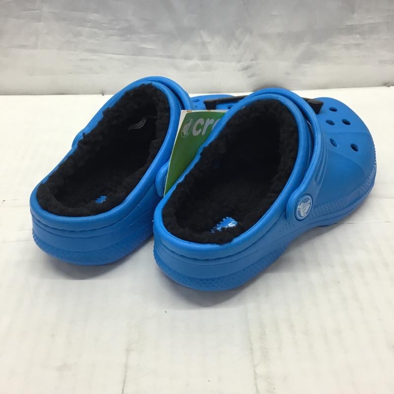 クロックス crocs シューズ シューズ relen lined clog k 18.5cm 18.5cm 無地 青 / ブルー /  ボーイズ USED 古着 中古 10122296