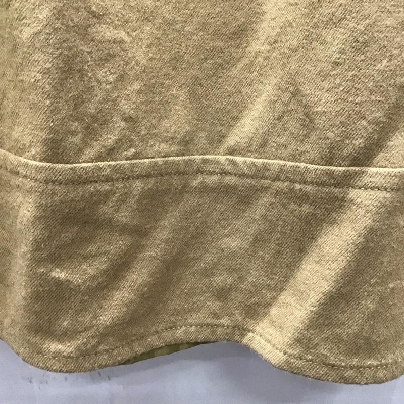 グリーンレーベルリラクシング green label relaxing スカート ミニスカート 3524-253-0371 ベルト付き 38 無地 ベージュ / ベージュ /  レディース USED 古着 中古 10114863