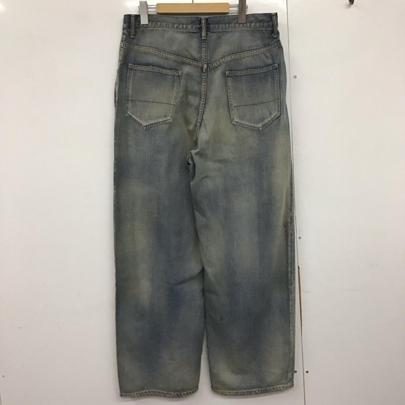 アンセルム ANCELLM パンツ デニム、ジーンズ anc-pt78 AGINGSTRAIGHT5PDENIMPANTS ボトム 3 ダメージ加工 インディゴ / インディゴ /  メンズ USED 古着 中古 10143453