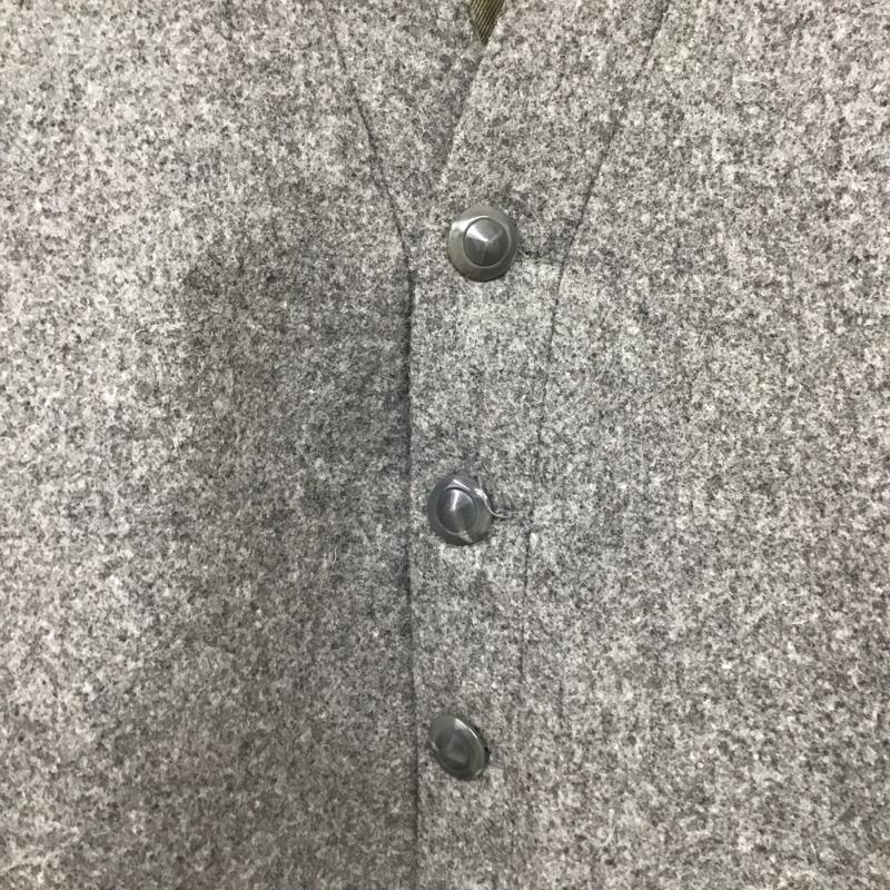 キングオーウェア KING O Wear ジャケット、上着 ジャケット、ブレザー カジュアルジャケット アウター ノーカラージャケット L 無地 灰 / グレー /  メンズ USED 古着 中古 10142956