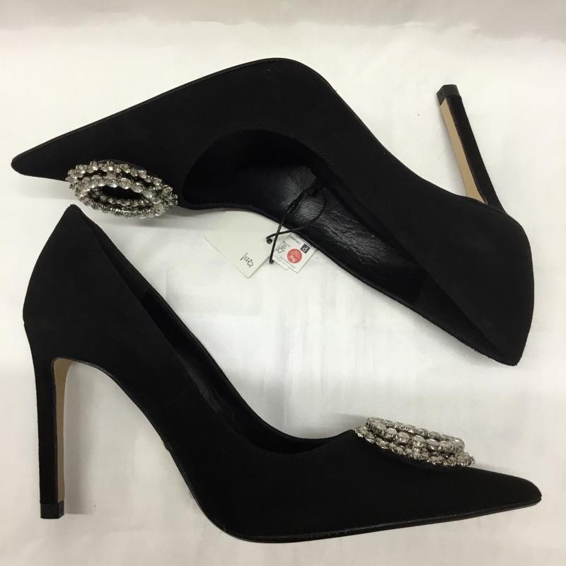 ザラ ZARA パンプス パンプス 1263 810 040 ハイヒール ポインテッドトゥ 36 ビシュー タグ付き ワンポイント 黒 / ブラック /  レディース USED 古着 中古 10110157