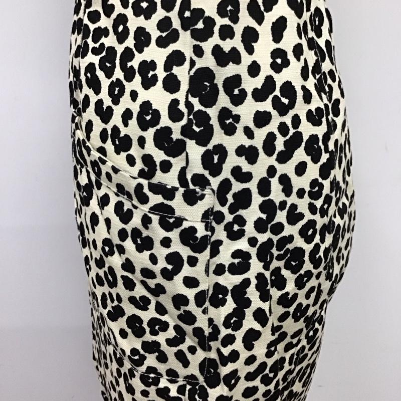 スライ SLY ワンピース ロングスカート 030DSZ33-2120 MINUTE LEO 2WAY JUMPER SK 0 ヒョウ柄・レオパード柄 アイボリー / アイボリー / X 黒 / ブラック /  レディース USED 古着 中古 10114652