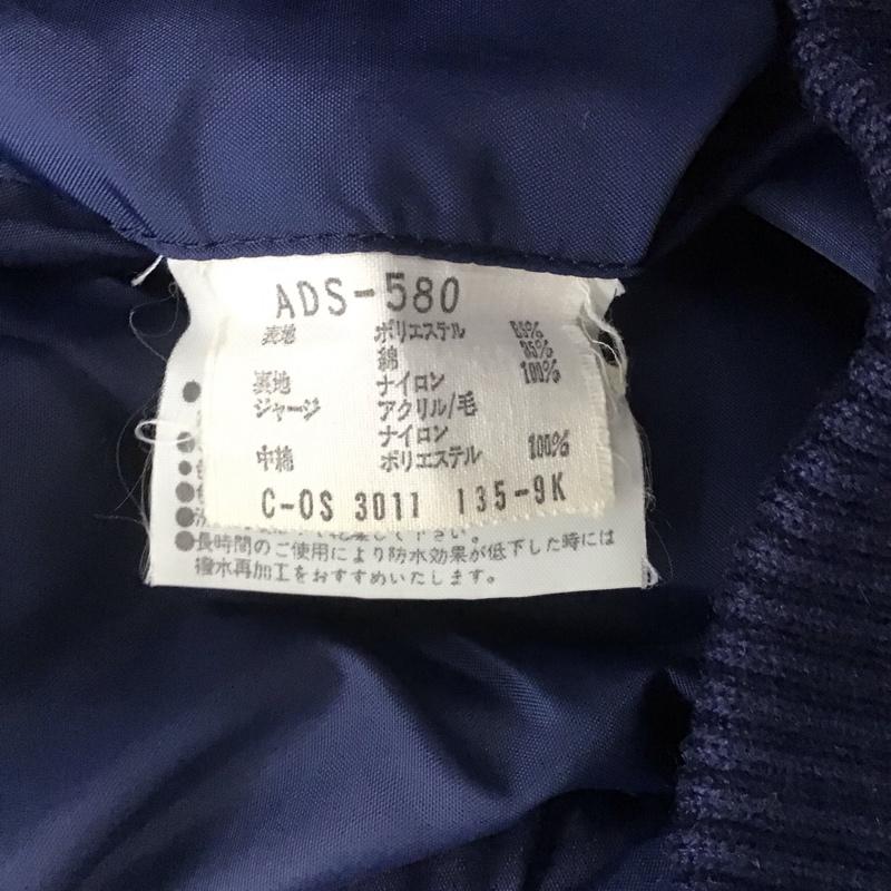 アディダス adidas ジャケット、上着 ジャケット、ブレザー ADS-580 ラウスビージャケット 中綿ジャケット L ロゴ、文字 紺 / ネイビー / X ベージュ / ベージュ /  メンズ USED 古着 中古 10107818
