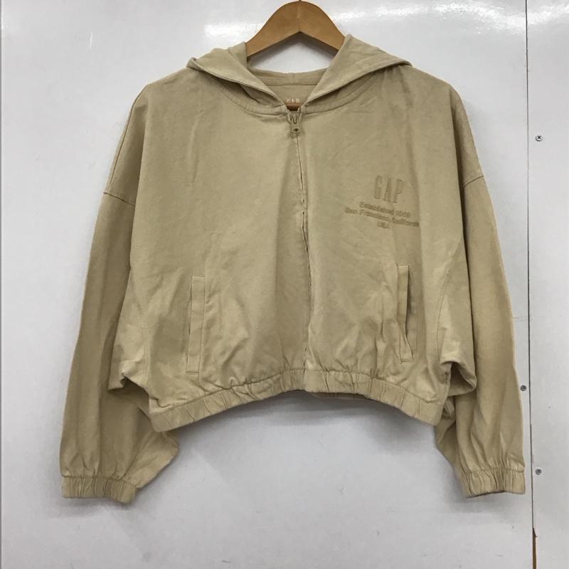 ギャップ GAP パーカー 長袖 L 無地 ベージュ / ベージュ /  レディース USED 古着 中古 10147835