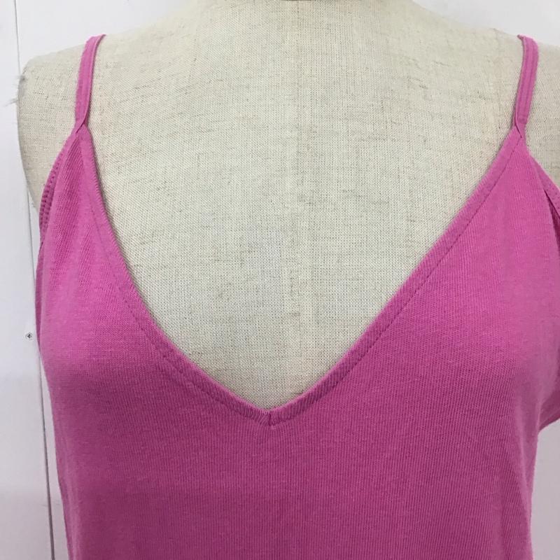 ザラ ZARA ワンピース ロングスカート 1044 627 620 キャミワンピース ティアード M 無地 桃 / ピンク /  レディース USED 古着 中古 10118831