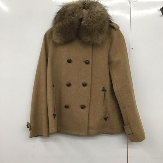 レイビームス Ray BEAMS コート コート一般 6319-0024-1690 ファー付きコート 1 無地 ベージュ / ベージュ /  レディース USED 古着 中古 10142520