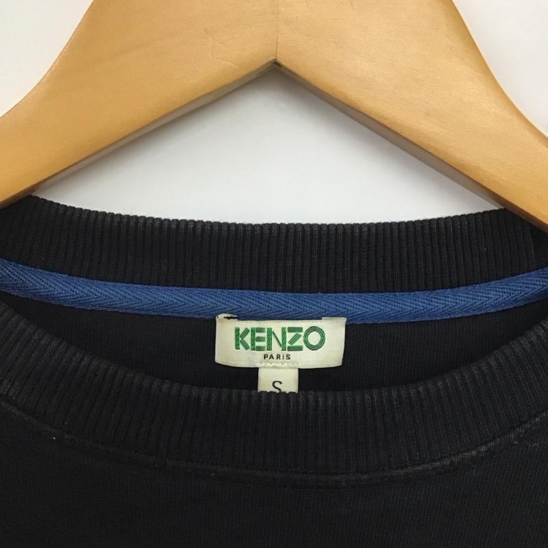 ケンゾー KENZO トレーナー 長袖 F665SW0014XJ スウェット タイガー刺繍 裏毛 S ロゴ、文字 黒 / ブラック /  メンズ USED 古着 中古 10144013