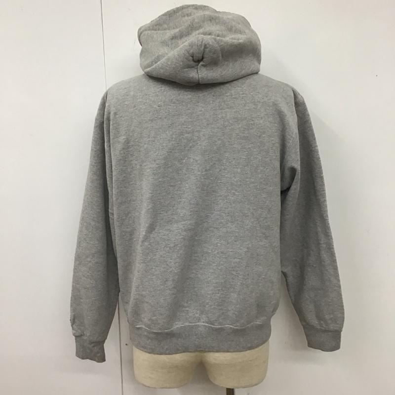チャンピオン Champion パーカー 長袖 長袖パーカー フード付き長袖カットソー スウェット カジュアルカットソー M ロゴ、文字 灰 / グレー /  メンズ USED 古着 中古 10107243