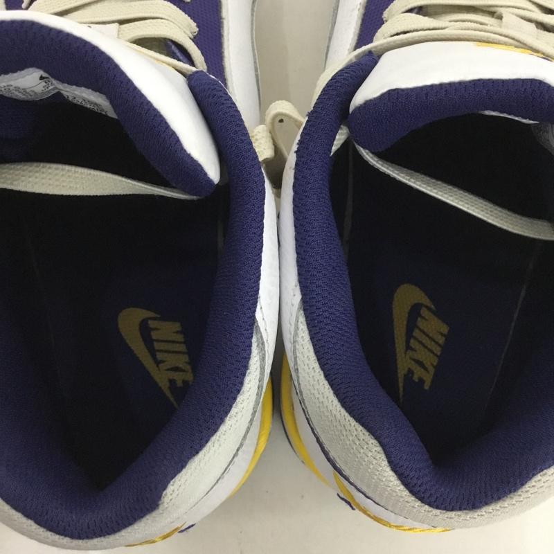 ナイキ NIKE スニーカー スニーカー BQ4212-102 FLIGHT LEGACY 28.5cm 28.5cm ロゴ、文字 白 / ホワイト / X 紫 / パープル / X 黄 / イエロー /  メンズ USED 古着 中古 10134276