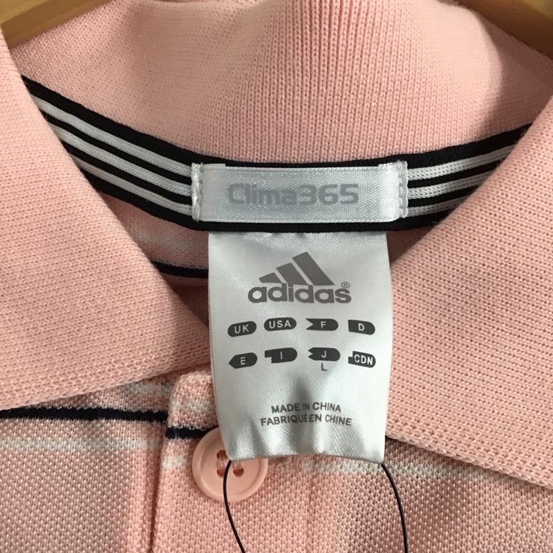 アディダス adidas ポロシャツ 半袖 L ボーダー柄 マルチカラー / マルチカラー /  メンズ USED 古着 中古 10130151