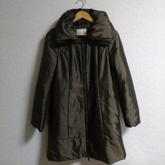 エムプルミエ M-PREMIER コート コート一般 34 無地 茶 / ブラウン /  レディース USED 古着 中古 10010366