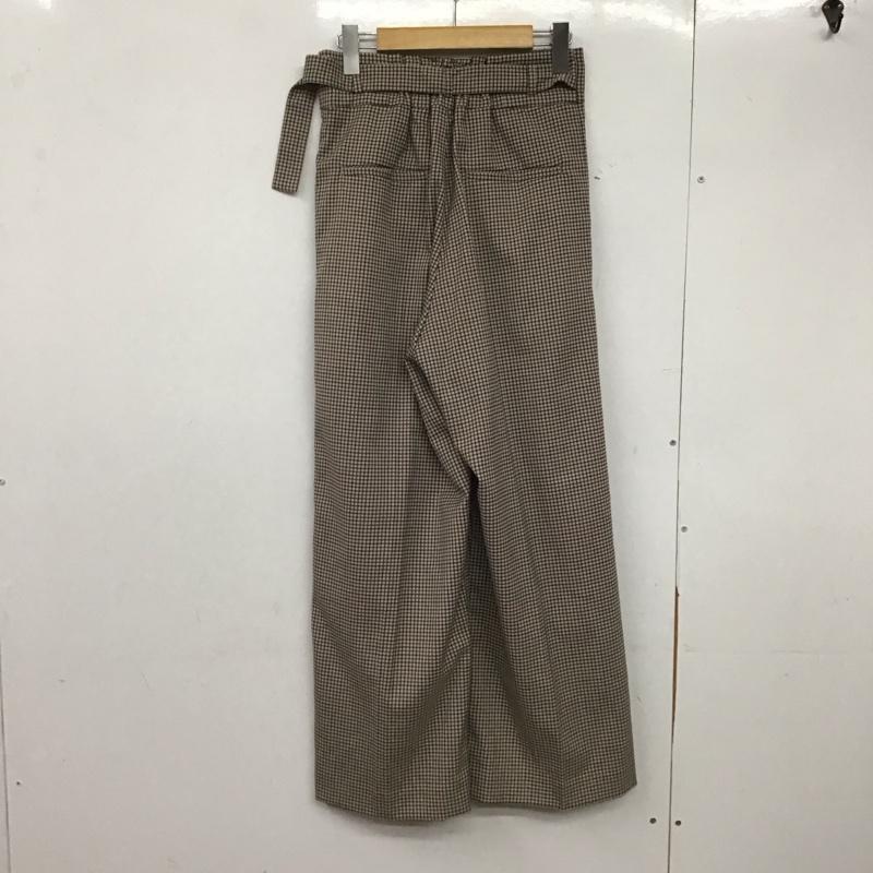 シンプリシテェ Simplicite ボトムス ボトムス FREE チェック 茶 / ブラウン /  レディース USED 古着 中古 10146292