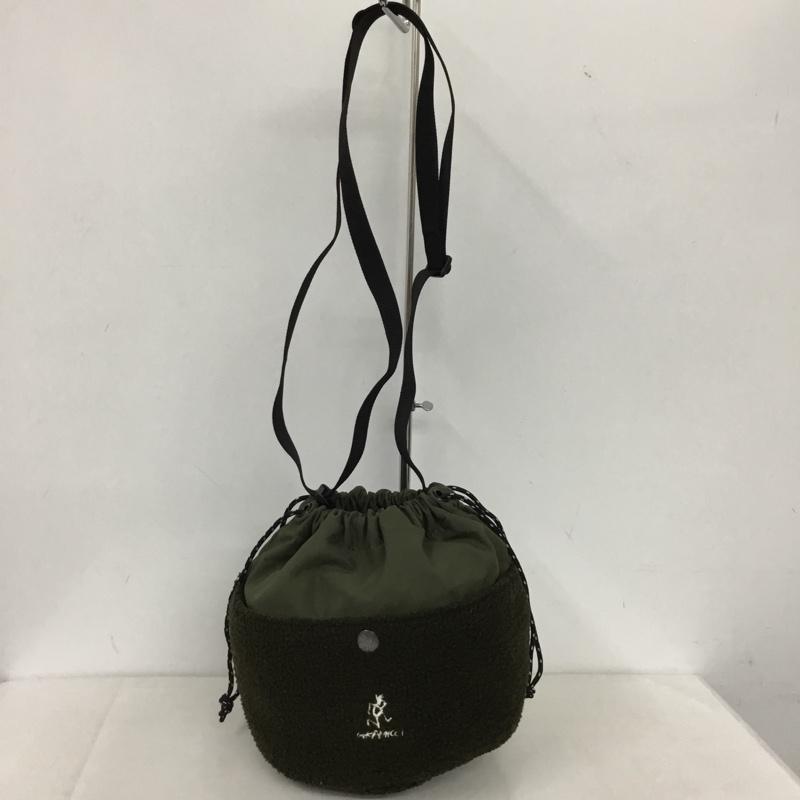 グラミチ GRAMICCI ショルダーバッグ ショルダーバッグ GRB-0113 BOA FLEECE CHALK POUCH ボア フリース チョークポーチ ロゴ、文字 カーキ / カーキ /  メンズ USED 古着 中古 10144343