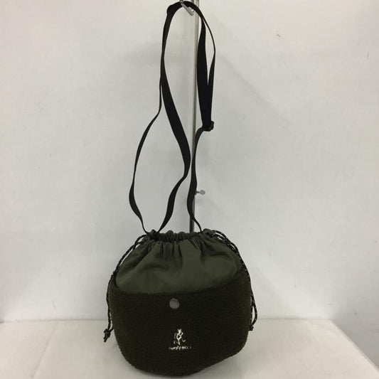 グラミチ GRAMICCI ショルダーバッグ ショルダーバッグ GRB-0113 BOA FLEECE CHALK POUCH ボア フリース チョークポーチ ロゴ、文字 カーキ / カーキ /  メンズ USED 古着 中古 10144343