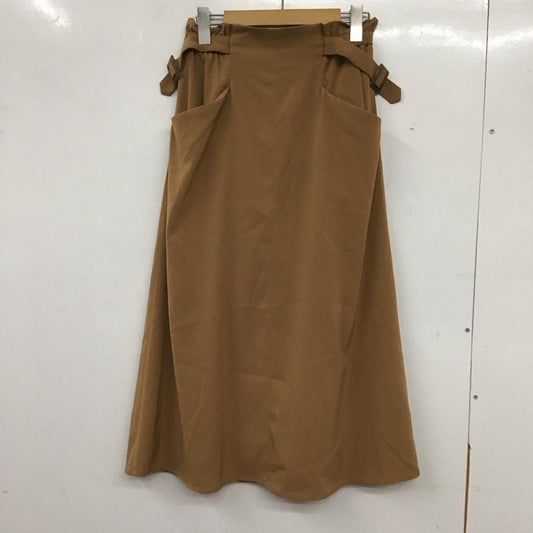 ビームス ハート BEAMS HEART スカート ロングスカート M 無地 茶 / ブラウン /  レディース USED 古着 中古 10136501