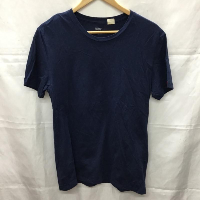 リーバイス Levi s Tシャツ 半袖 M 無地 紺 / ネイビー /  メンズ USED 古着 中古 10110598