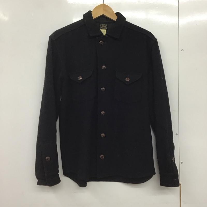 オールドジョー OLD JOE シャツ、ブラウス 長袖 長袖シャツ 無地シャツ カラーシャツ 36 無地 黒 / ブラック /  メンズ USED 古着 中古 10145560