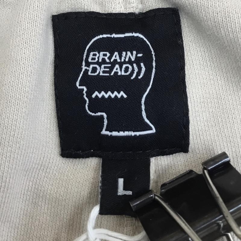 ブレインデット BRAIN DEAD パンツ サルエルパンツ スウェットパンツ L ワンポイント ベージュ / ベージュ /  メンズ USED 古着 中古 10129318