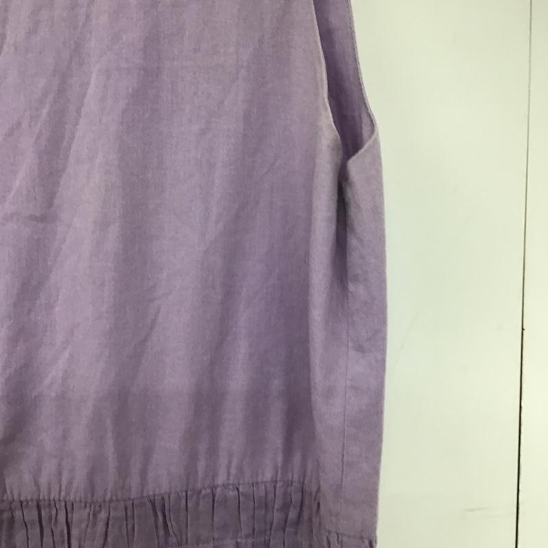 ビーミング バイ ビームス B:MING by BEAMS ワンピース ロングスカート 93-26-0606-024 ティアード マキシワンピース ノースリーブ M 無地 紫 / パープル /  レディース USED 古着 中古 10142277