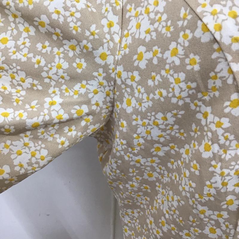 古着 USED ワンピース ロングスカート XP3417 半袖 タグ付き M 花柄 ベージュ / ベージュ /  レディース USED 古着 中古 10115493