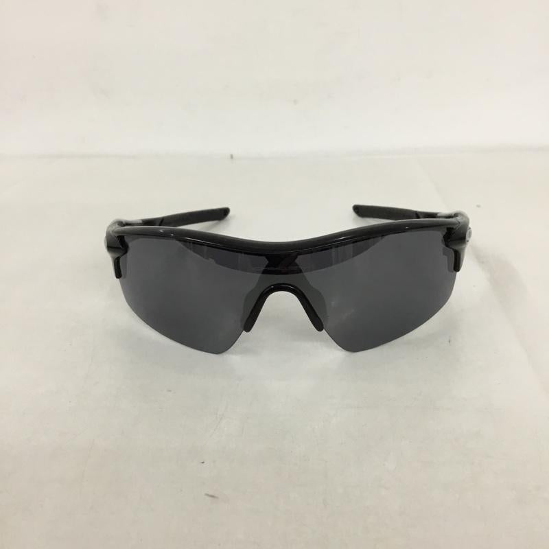 オークリー OAKLEY めがね・サングラス サングラス OO9182-01 RADARLOCK スポーツサングラス ミラーレンズ 箱有 ロゴ、文字 黒 / ブラック /  メンズ USED 古着 中古 10129369