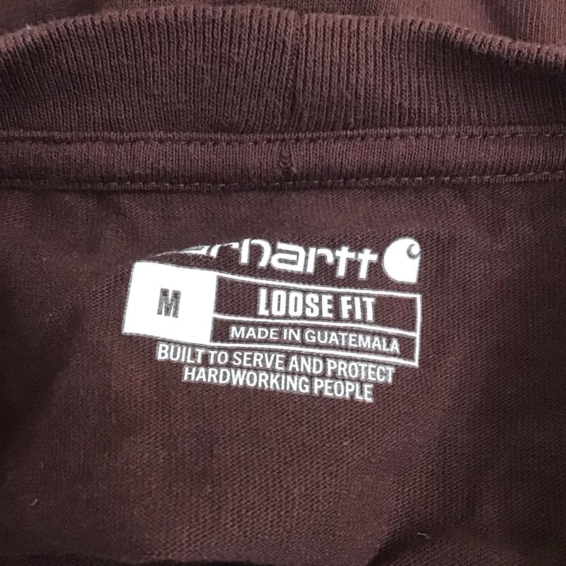 カーハート Carhartt Tシャツ 半袖 半袖 M ロゴ、文字 えんじ / ワインレッド /  メンズ USED 古着 中古 10112093