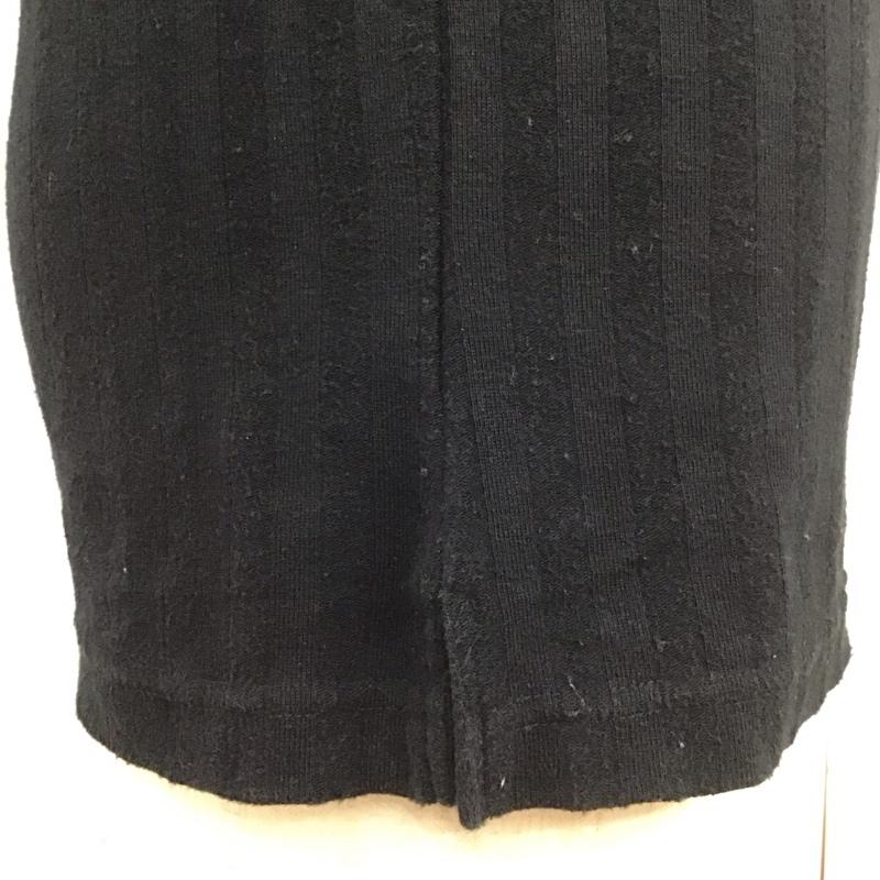 キャリー CALEE カットソー 長袖 長袖カットソー カラーシャツ 長袖ポロシャツ M ロゴ、文字 黒 / ブラック /  メンズ USED 古着 中古 10113116