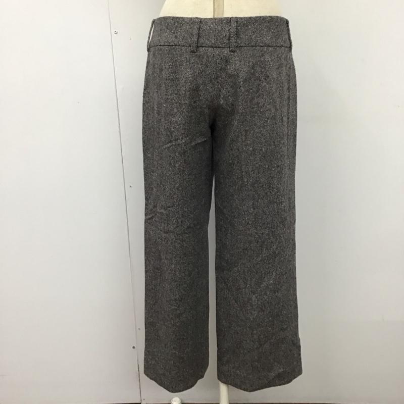 バーバリーブルーレーベル BURBERRY BLUE LABEL パンツ スラックス FQF84-875-09 ウール混 ワイドパンツ 36 無地 白 / ホワイト / X 黒 / ブラック /  レディース USED 古着 中古 10117367