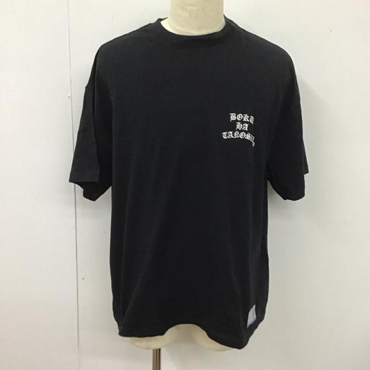フリークスストア FREAK S STORE Tシャツ 半袖 半袖カットソー プリントTシャツ クルーネックカットソー L ロゴ、文字 黒 / ブラック /  メンズ USED 古着 中古 10113646