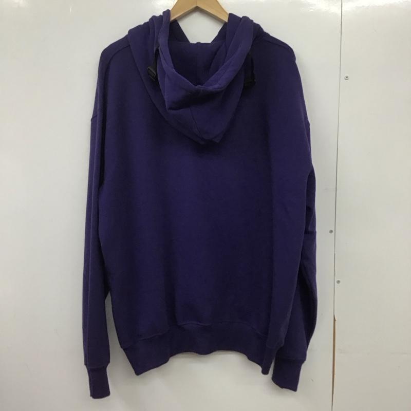 バリー BALLY パーカー 長袖 長袖パーカー プルオーバーパーカー スウェット 42 ロゴ、文字 紫 / パープル /  メンズ USED 古着 中古 10146544