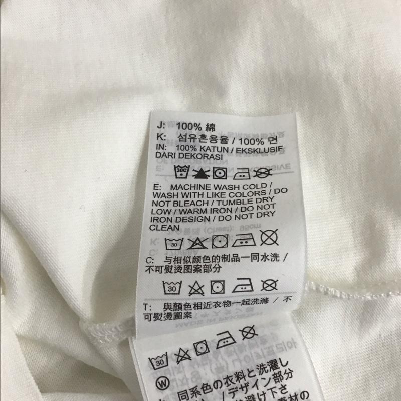ナイキ NIKE Tシャツ 半袖 半袖カットソー プリントTシャツ クルーネックカットソー M ロゴ、文字 白 / ホワイト /  メンズ USED 古着 中古 10150136