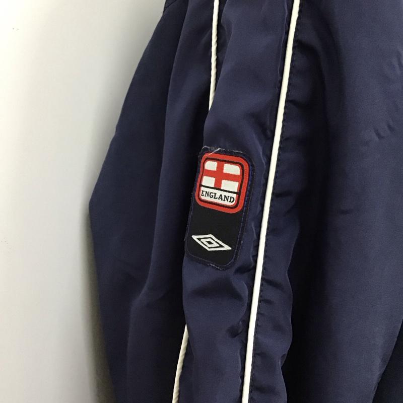 アンブロ UMBRO カットソー 長袖 長袖カットソー Vネックカットソー ロングスリーブカットソー 90s L ロゴ、文字 紺 / ネイビー /  メンズ USED 古着 中古 10120624