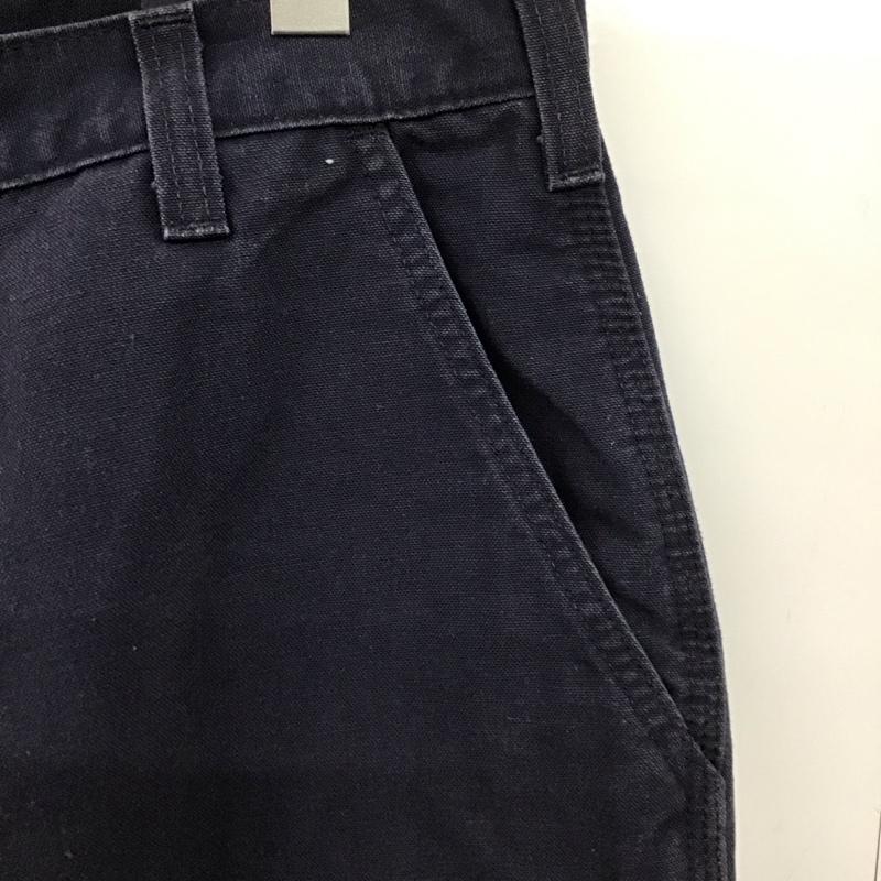 カーハート Carhartt パンツ ワークパンツ、ペインターパンツ ワイドパンツ カジュアルパンツ ワークパンツ 34インチ ロゴ、文字 紺 / ネイビー /  メンズ USED 古着 中古 10148529