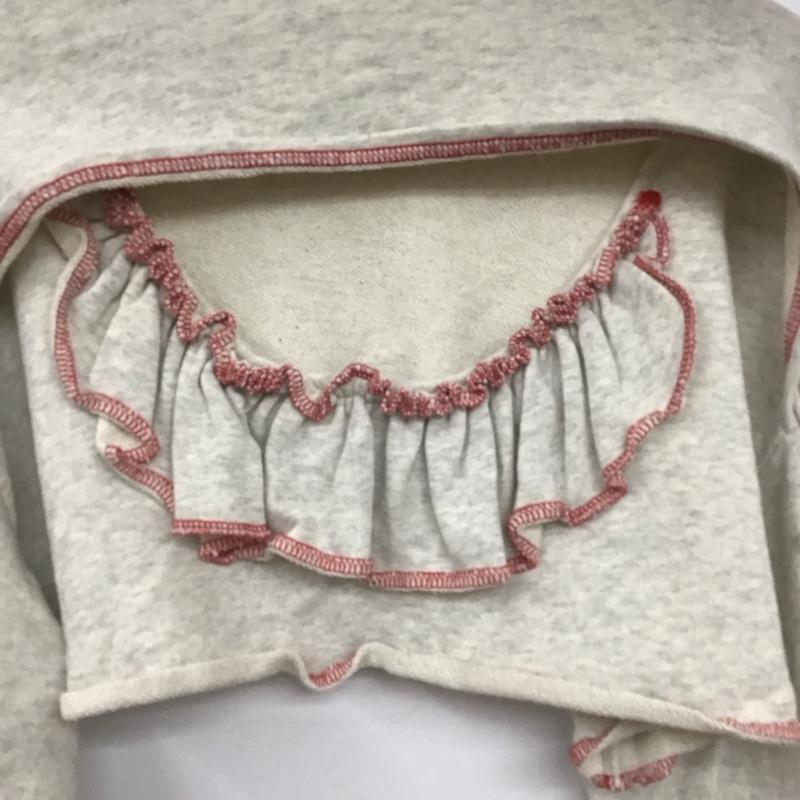 ハローサンフランシスコ HELLO.SANFRANCISCO カットソー 長袖 カットアウトフリルトップス CPZ1022106A0013 CIAOPANIC 無地 灰 / グレー /  レディース USED 古着 中古 10139987