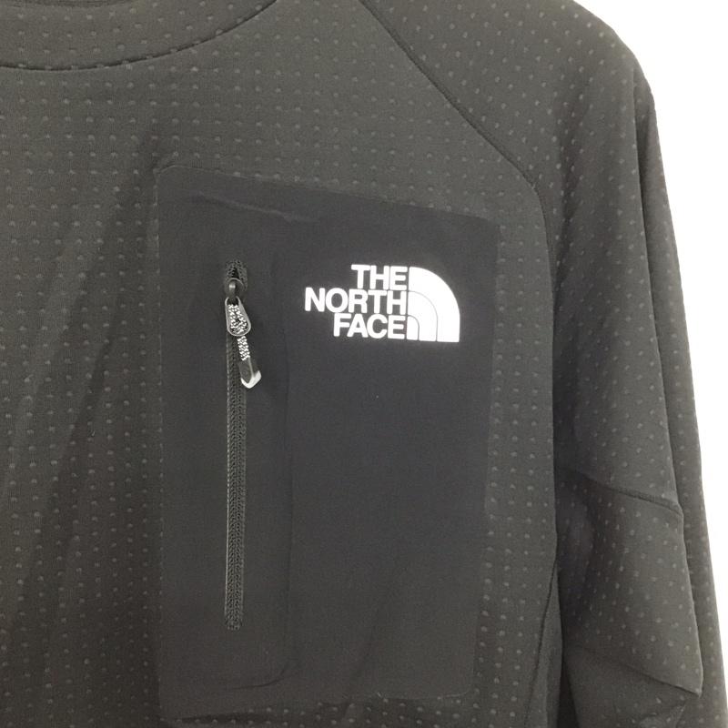 ザノースフェイス THE NORTH FACE カットソー 長袖 nt12123 エクスペディションドライドットクルー 長袖カットソー L ロゴ、文字 黒 / ブラック /  メンズ USED 古着 中古 10146703
