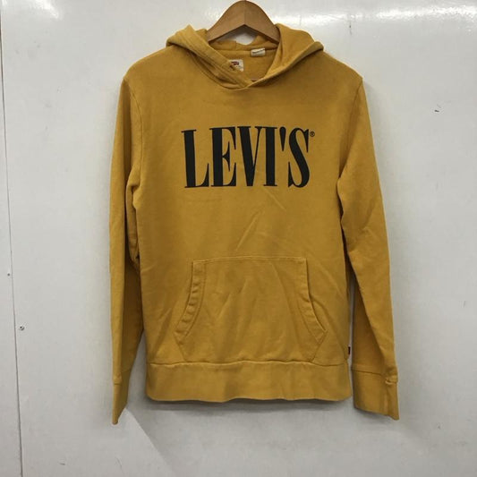 リーバイス Levi s パーカー 長袖 長袖 S ロゴ、文字 黄 / イエロー /  メンズ USED 古着 中古 10135980