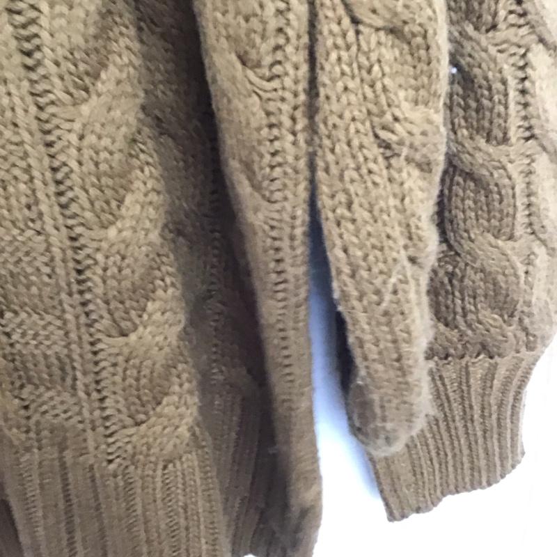 チコ CHICO ニット、セーター 長袖 長袖ニットカットソー クルーネック セーター FREE 総柄 茶 / ブラウン /  レディース USED 古着 中古 10147189