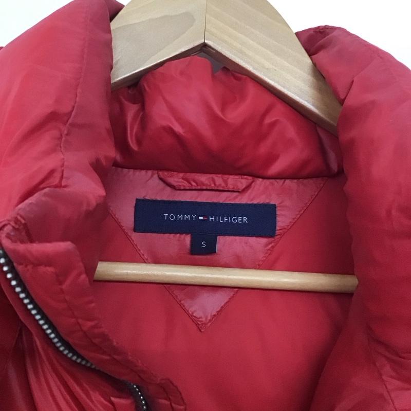 トミーヒルフィガー TOMMY HILFIGER ジャケット、上着 ジャンパー、ブルゾン ジップアップジャケット アウター ダウンジャケット S 無地 赤 / レッド /  メンズ USED 古着 中古 10144276