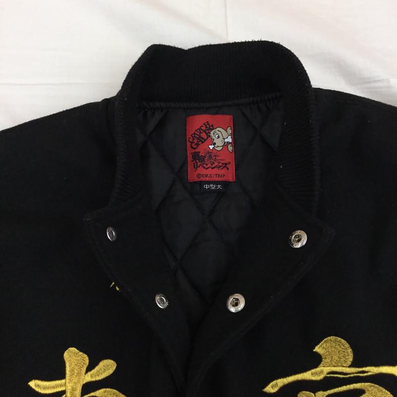 ガルフィー GALFY ジャケット、上着 ジャケット、ブレザー 東京リベンジャーズ L ロゴ、文字 X 刺繍 黒 / ブラック /  メンズ USED 古着 中古 10138381