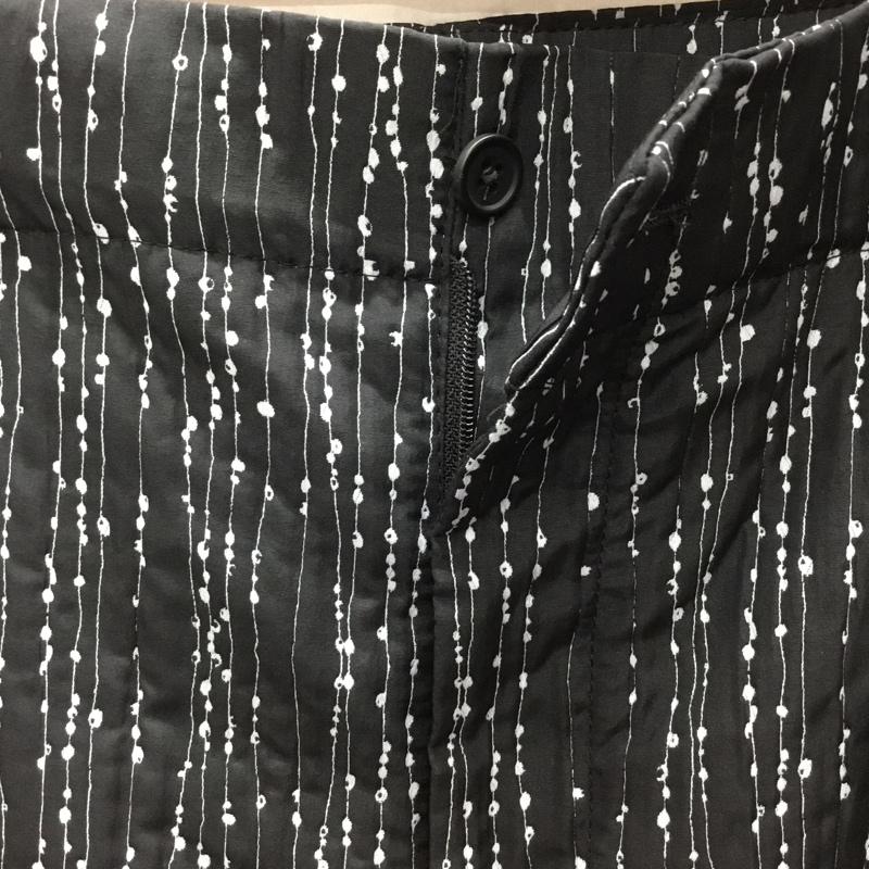 ザラ ZARA パンツ スラックス スラックスパンツ ワイドパンツ カジュアルパンツ S 総柄 黒 / ブラック /  レディース USED 古着 中古 10115808