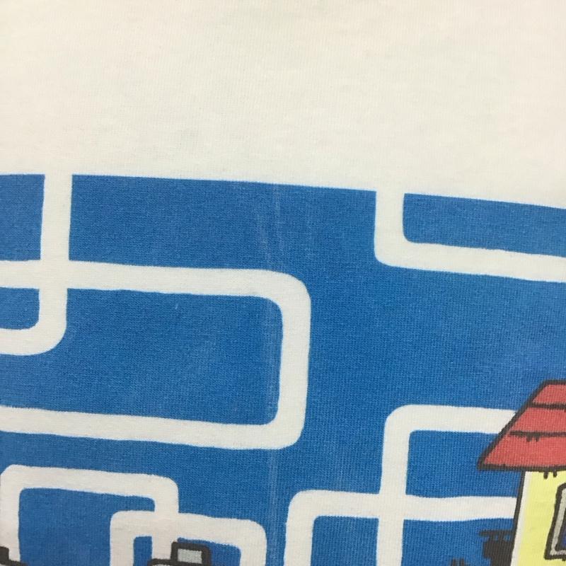 サプール SAPEur Tシャツ 半袖 半袖カットソー プリントTシャツ クルーネックカットソー L プリント 白 / ホワイト /  メンズ USED 古着 中古 10126427