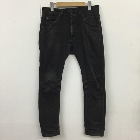リー Lee パンツ デニム、ジーンズ LB0061 nano universe 日本製 M 無地 黒 / ブラック /  メンズ USED 古着 中古 10115684